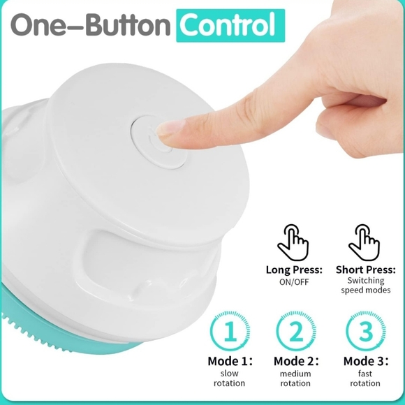 Electric Massage Bath Brush for Dogs and Cats, Efficient Cleaning Massage Bath - Picture 3 of 7